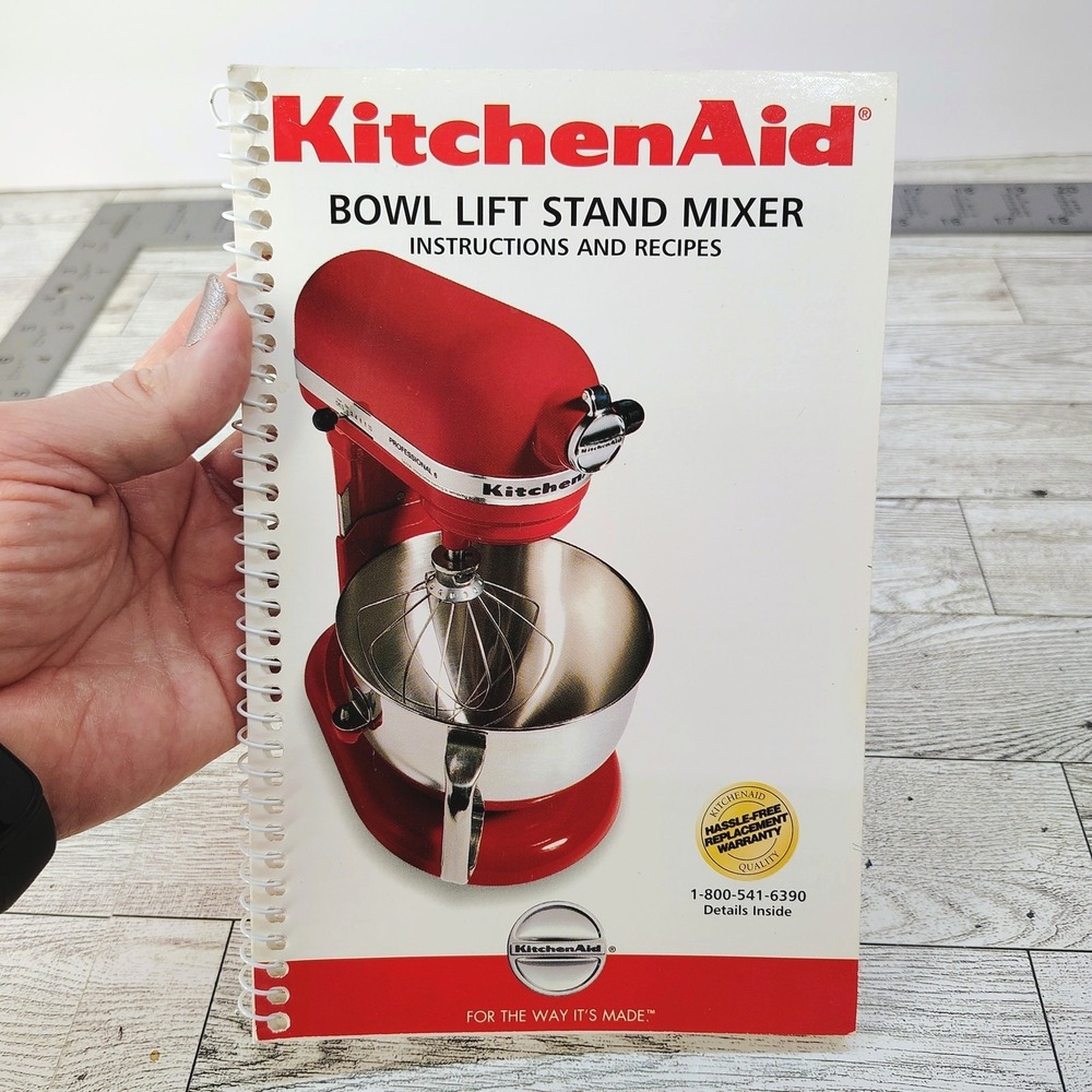 KitchenAid Bowl Lift Stand Mixer Instructions Recipes 2003 Cookbook 9708307‎ VG